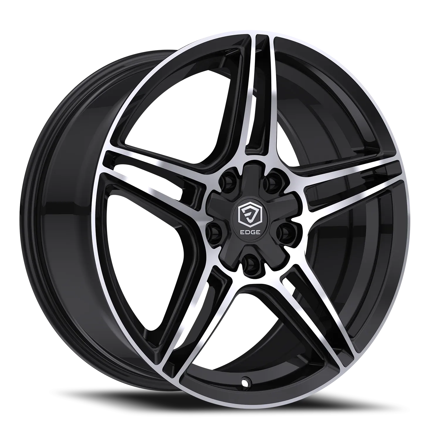 TIS 547BM 20X10 GLOSS BLACK W/MILLED ACCENTS